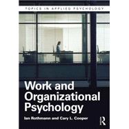 Work and Organizational Psychology 9781848722200
