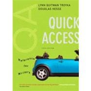 Quick Access, Reference for Writers (with MyCompLab NEW with E-Book Student Access Code Card) 9780131952263