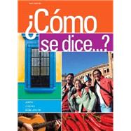Bundle: Cómo se dice...?, 10th + Student Activities Manual + Premium Web Site Printed Access Card 9781133292265
