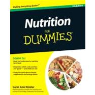 Nutrition For Dummies 9780470932315