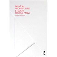 What an Architecture Student Should Know 9780415702324