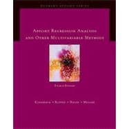 Applied Regression Analysis and Multivariable Methods, 4th Edition 9781133382324