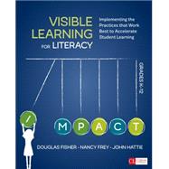 Visible Learning for Literacy, Grades K-12 9781506332352