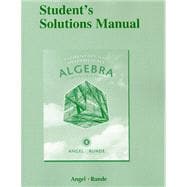 Student's Solutions Manual for Elementary and Intermediate Algebra for College Students