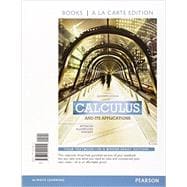 Calculus And Its Applications, Books a la Carte Plus MyMathLab Access Card Package 9780133862386