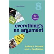 Everything's an Argument With 2020 Apa Update 9781319362386
