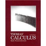 Thomas' Calculus Early Transcendentals with Student Solutions Manual, Multivariable and Single Variable with MyMathlab/MyStatsLab 9780321692405