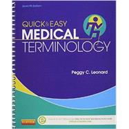 Quick & Easy Medical Terminology 9781455772452