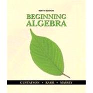 Beginning Algebra, 9th Edition 9781133382454