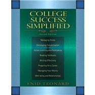 College Success Simplified Value Package (includes Pearson Student Planner) 9780205662456