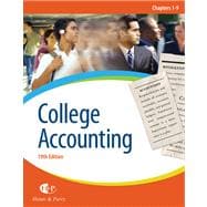 College Accounting, Chapters 1-9 9780324382488