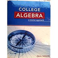 COLLEGE ALGEBRA:CONCISE APPR.-W/ACCESS 9781941552490