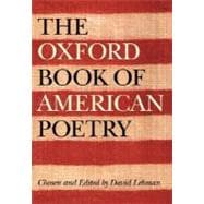 The Oxford Book of American Poetry 9780195162516