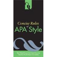 Concise Rules of APA Style 9781591472520