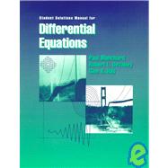 Student Solutions Manual for Differential Equations