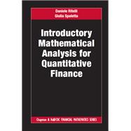 Introductory Mathematical Analysis for Quantitative Finance