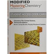 Modified MasteringChemistry with Pearson eText -- Standalone Access Card -- for Chemistry The Central Science 9780321972552