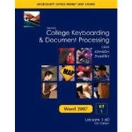 Gregg College Keyboarding and Document Processing Microsoft Office Word 2007 Update : Kit 1: Lessons 1-60 9780077212568