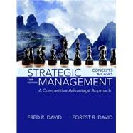 Strategic Management A Competitive Advantage Approach, Concepts and Cases Plus MyManagementLab with Pearson eText -- Access Card Package 9780134422572