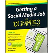 Getting a Social Media Job for Dummies 9781119002666