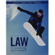 Law for Recreation & Sport Managers 9781524902681