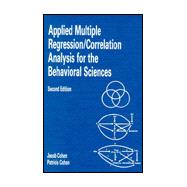 Applied Multiple Regression/Correlation Analysis for the Behavioral Sciences 9780898592689