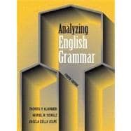 Analyzing English Grammar 9780321182715