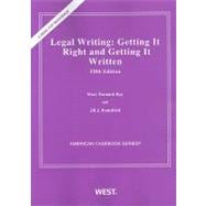 Legal Writing 9780314262776