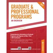 Graduate and Professional Programs: an Overview 2012 (Grad 1) 9780768932805