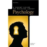 Short Guide to Writing About Psychology 9780205752812