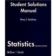 Student Solutions Manual for Statistics 9780135132814