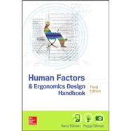 Human Factors and Ergonomics Design Handbook, Third Edition 9780071702874