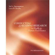 Conducting And Reading Research In Health and Human Performance 9780072972900