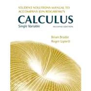 Student Solutions Manual for Jon Rogawski's Calculus Single Variable 9781429242905