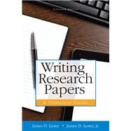 Writing Research Papers A Complete Guide (spiral) 9780321952943