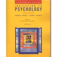 Invitation to Psychology: A Cutomized Edition 9780536372956