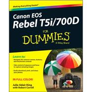 Canon Eos Rebel T5i / 700d for Dummies 9781118722961