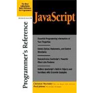 Javascript Programmer's Reference