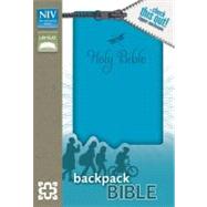 Holy Bible: New International Version Teal Italian Duo-Tone Zipper Closure Backpack Bible 9780310733003