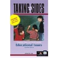 Taking Sides Educational Issues : Clashing Views on Controversial Educational Issues 9780072933031