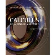 Calculus Of A Single Variable 9780618503032