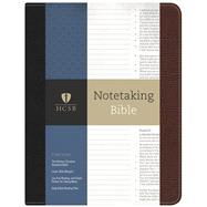 HCSB Notetaking Bible, Black/Brown Bonded Leather 9781433643033