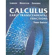 Calculus Early Transcendental Functions 9780618223077