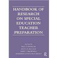 Handbook of Research on Special Education Teacher Preparation 9780415893084