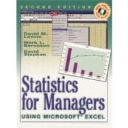 Statistics For Managers Using Microsoft Excel (2nd Ed) 9780130203120