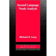 Second Language Needs Analysis