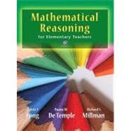 Mathematical Reasoning for Elementary School Teachers 9780321693129