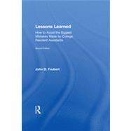 Lessons Learned: How to Avoid the Biggest Mistakes Made by College Resident Assistants 9780415813143