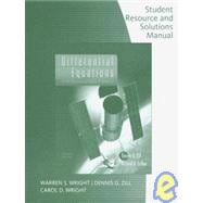 Student Solutions Manual for Zill/Cullen’s Differential Equations with Boundary-Value Problems, 7th 9780495383161