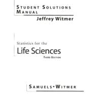 STDNT SOLUTIONS MNL STATISTICS FOR THE LIFE SCIENCES 9780130413178